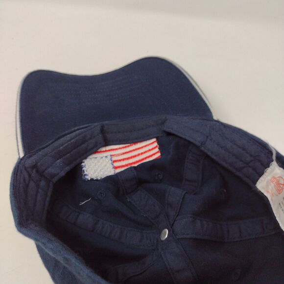 American Flag Strapback Hat Blue OSFA Adjustable Embroidered Patriotic Sweda - Picture 7 of 8
